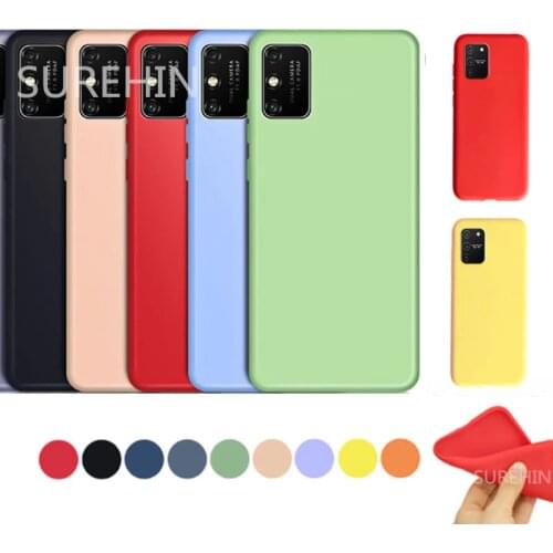 Nice Soft Cover For OPPO Realme 7 Pro Case Black Blue Red Green Purple Pink Yellow Protect Silicone Case For Realme 7 PRO Cover