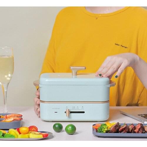 550W Electric Cooking Pot Mini Multi-cooker Rice Cooker Portable Split Type Hotpot Electric Lunch Box Skillet Fried Pan 220V