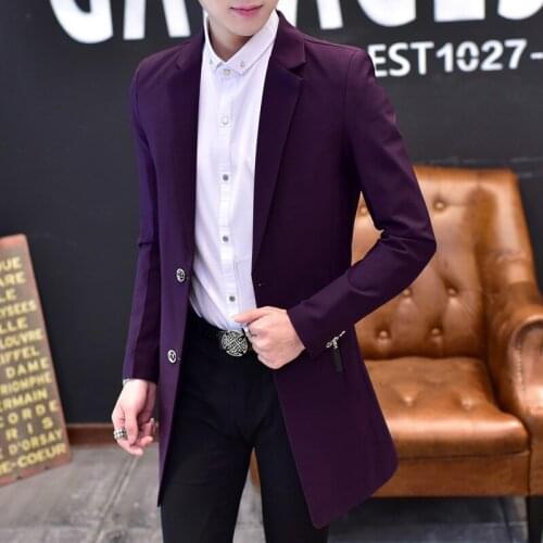 Men Blazer Slim Fit Long Fashion Stripes New Casual Mens Muits Men Blazers Long Sleeves Black Blue Suits Blazer Mens Clothing