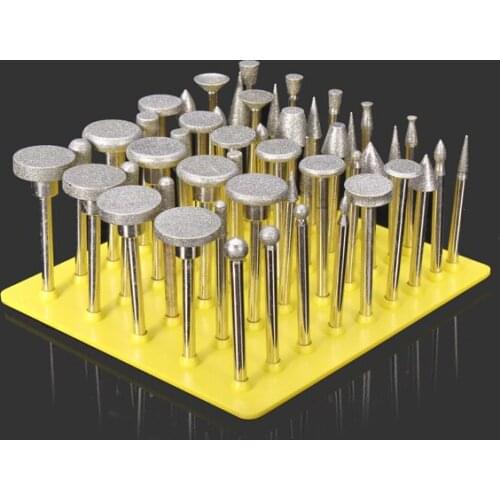 2015 Dremel Rotary Tool Selling Dremel Accessories Sandpaper Tools 50pcs Diamond Grinding Head Set Drill Bur Grinder For Rotary