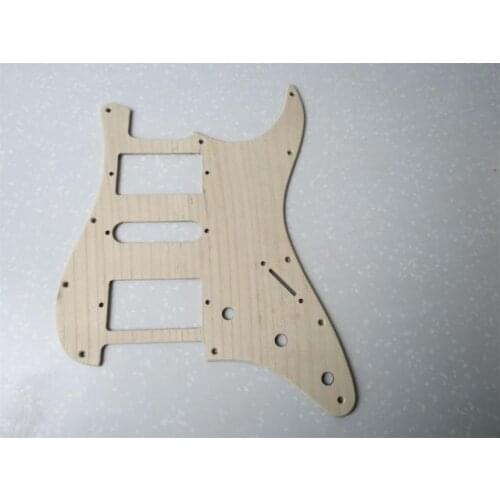 Unfinished hand made Ailanthus wood STRAT GUITAR HSH Pickguard #1634