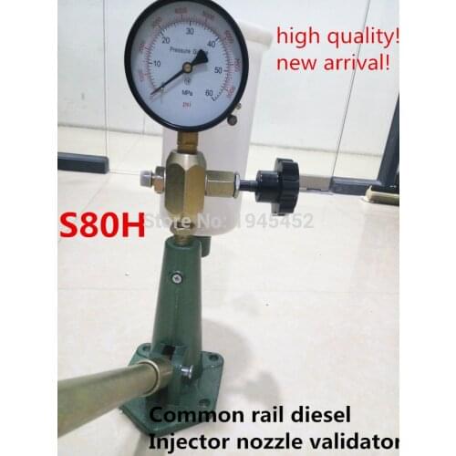 New arrival!S80HCommon rail diesel Injector nozzle validator fuel nozzle Injector tester good quality,Manual diesel booster pump