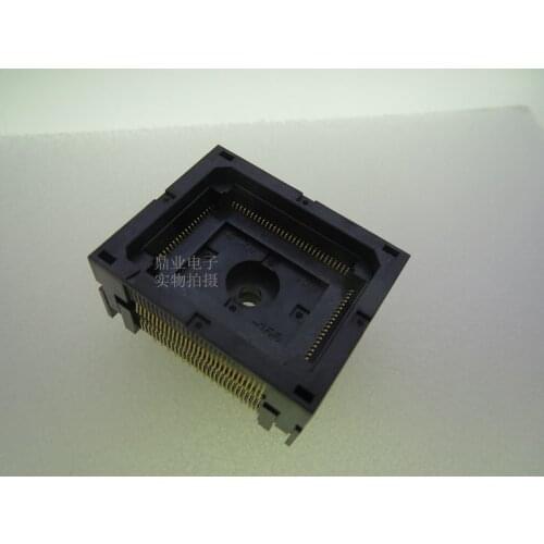 Opentop CQF-100-155 LQFP100 TQFP100 1.2-1.8MM spacing 0.65mm IC Burning seat Adapter testing seat Test Socket test bench
