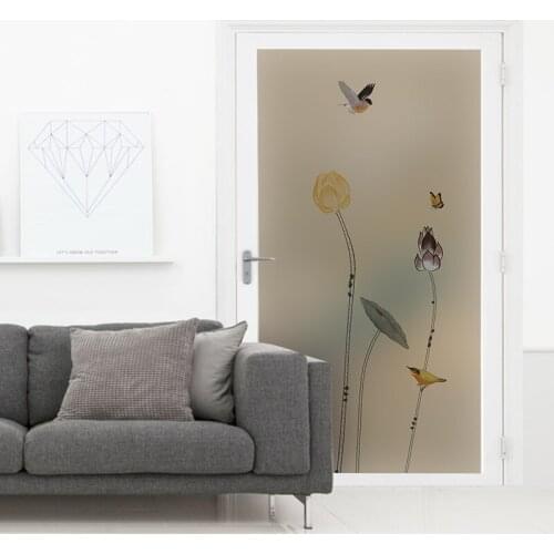 Customized glass film window sticker light translucent opaque electrostatic film without glue matte film kitchen bathroom