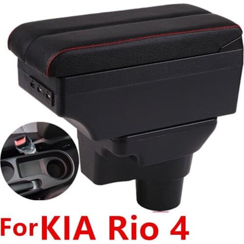 For KIA Rio 4 armrest box central Store content box car-styling decoration accessory part