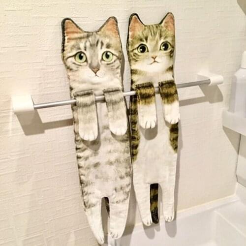 Cats Microfiber Towel Absorbent Super Cute Cleaning Towel for Home Quick Dry 15x52cm UD88