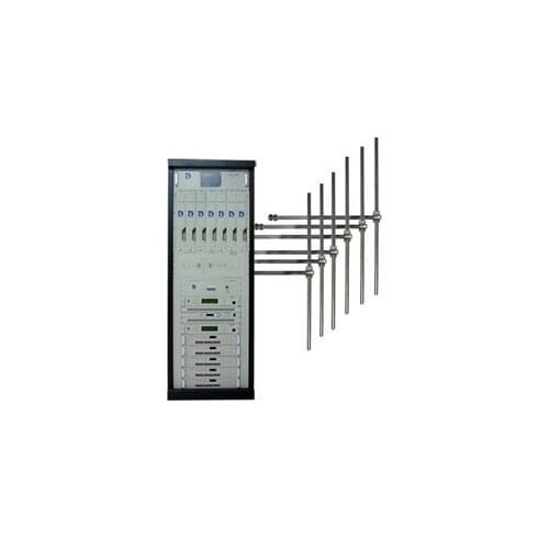 FMUSER 5000W 5KW Professional Rack FM broadcast transmitter + 6 Bay Dipole Antenna + Connectors system for City Radio Station