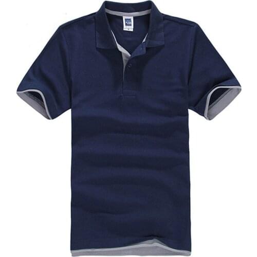 Summer Classic Polo Shirt Men Solid Short Sleeve Tee Shirt Breathable Camisa Masculina Polo Hombre Jerseys Golftennis 3XL