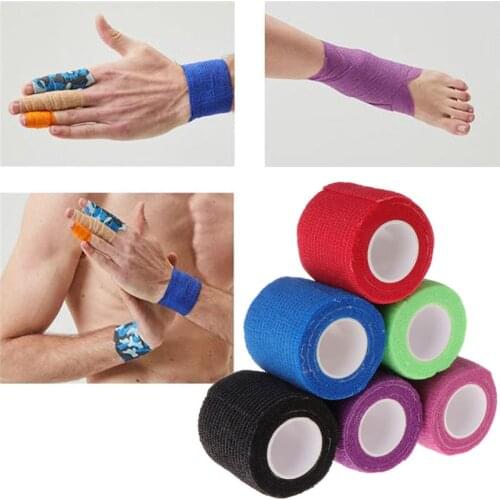 4.5m Self-adhesive Elastic Bandage Elastoplast Sports Wrap Tape Sports Protector For Knee Finger Ankle Palm Knee Support Pads
