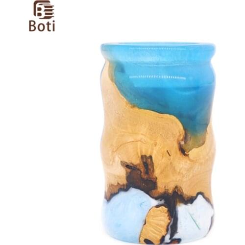 Boti Brush-Sky Blue Stable Wood Shaving Brush Handle Daily Beard Care Products Men Beard Cleaning Tools Gift For Men