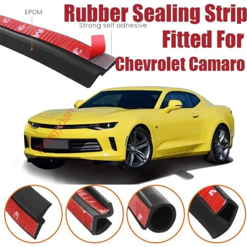 Door Seal Strip Kit Self Adhesive Window Engine Cover Soundproof Rubber Weather Draft Wind Noise Reduction For Chevrolet Camaro