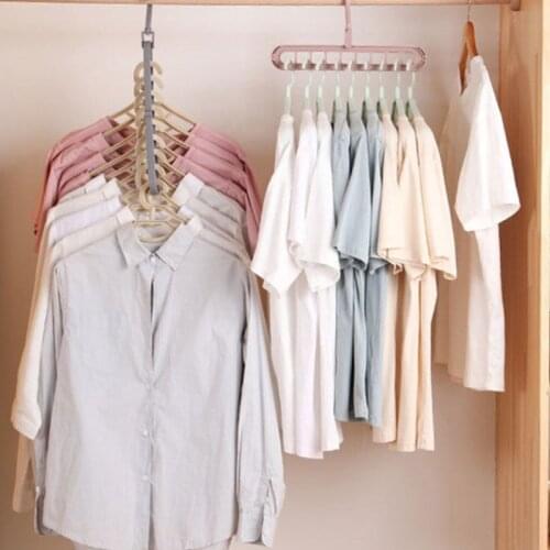 Magic Multi-port Support hangers for Clothes Drying Rack Multifunction Plastic Clothes rack drying hanger Storage Hangers