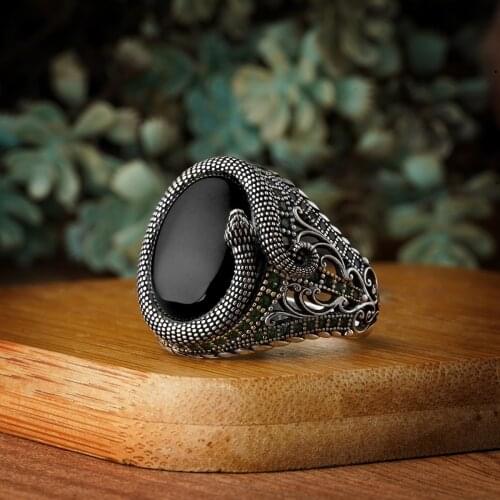 Guaranteed High-quality 925 Sterling Silver TİGER EYES STONE ring Jewelry Made in Turkey in a luxurious way for men with gift