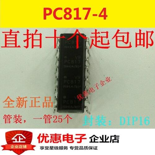 10PCS New original PC817-4 DIP16