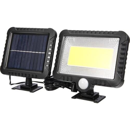 100 Cob LED Solar Light Waterproof PIR Motion Sensor Security Solar Lamp Outdoor Garden Emergency Wall Light Street Lamp
