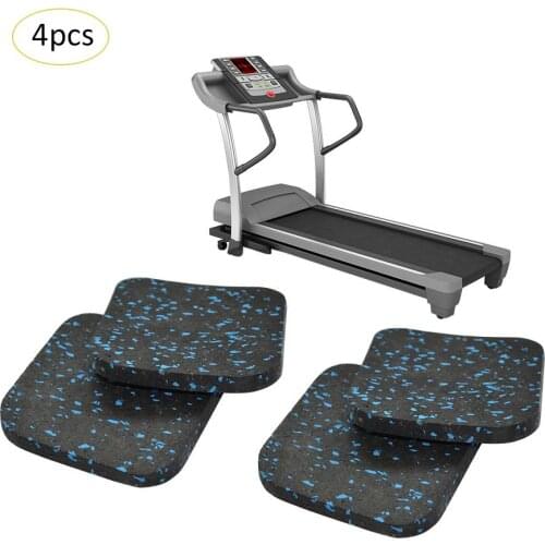 4PCS Rubber Treadmill Mat Sound Insulation Cushion Thickened Damping Home Fitness Equipment