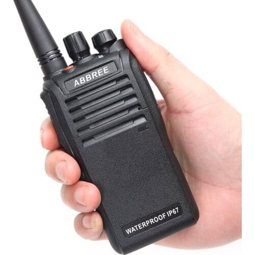 ABBREE AR-W300 IP67 Waterproof Dustproof 5W UHF 400-480MHz 2200mAh CTCSS/DCS DTMF VOX Function Walkie Talkie Professional Radio