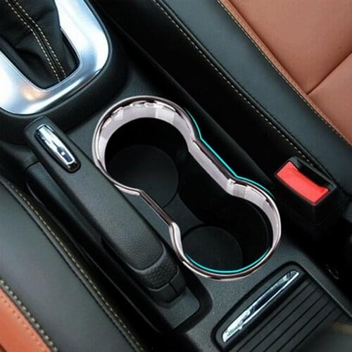 ABS Chrome trim FOR OPEL VAUXHALL MOKKA BUICK ENCORE 2013 2014 2015 Center Console Cup Holder car styling