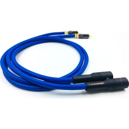 Free shipping Pair HiFi Cardas RCA to XLR Balanced plug Audio Cable Cardas Cross Audio Amplifier CD DVD player RCA interconnect