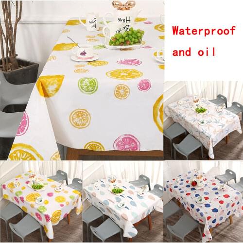 Ins Table Cloth Waterproof Oil-proof Washable Cloth Art TV Cabinet Tea Table PVC Plastic Ironing Proof Student Table Mat