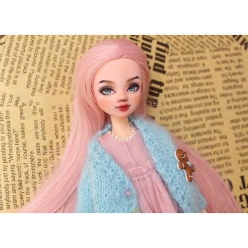 Handmade customized doll 30CM DIY face painted plastic dolls No clothes and shoes included