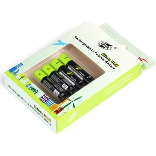 ZNTER 1.5V AAA Rechargeable Battery 600mAh USB Rechargeable Lithium Polymer Battery Quick Charging by Micro USB Cable