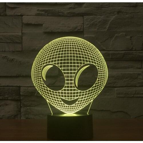 Best selling Energy saving Desk Lamp Creative Gift Factory Touch 3d Visual 3D Colorful Night Table Lamp For Bedroom