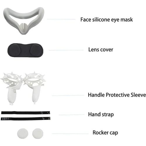 Face Mask Cover Handle Protective Sleeve Q Lens Cover Rocker Cap for Oculus Quest 2 Accessories