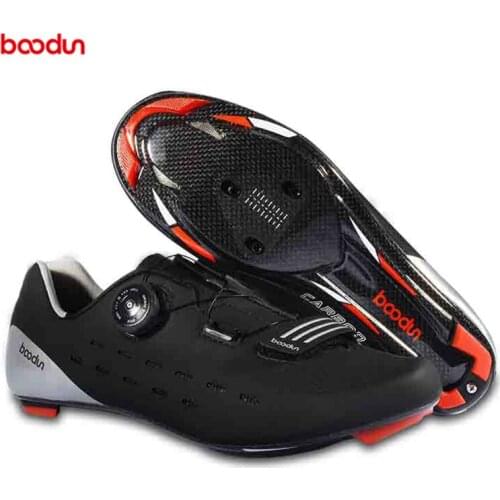 TaoBo BOODUN Original Cycling Shoes Men sapatilha ciclismo mtb add pedal set Pro Racing Mountain Bike Breathable Auto-lock