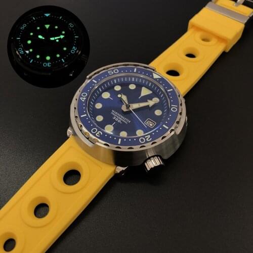 Mens sport dive watches,STEELDIVE men automatic mechanical watch 30ATM waterproof wristwatch Switzerland C3 luminous relogio man