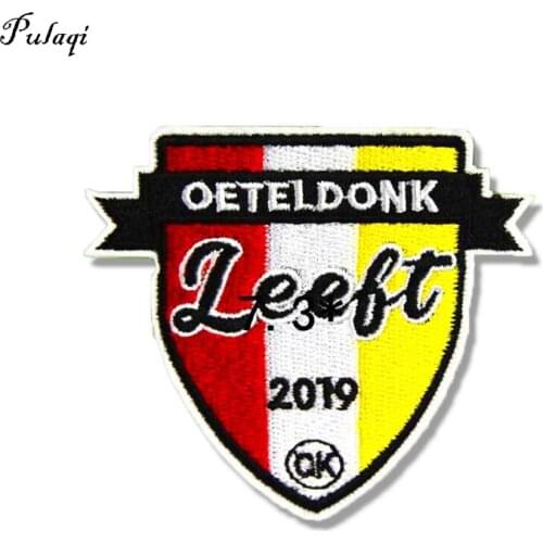 Pulaqi Apparel Stickers Oeteldonk Emblem Frog Carnival For Netherlands Iron-on Patch on Clothes Embroidered Patches For Clothing
