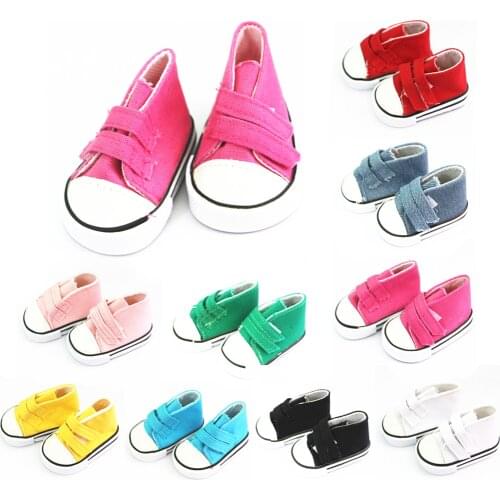 Dressy Canvas Sneakers Gym Shoes Flats FOR 18 inch AG American Doll Doll Clothes