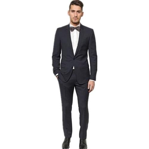New men business suits handsome mens wedding suits cultivate ones morality mens Party/wedding suits two-piece(jacket+pants)