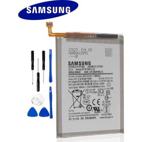 SAMSUNG Original Replacement Battery EB-BA715ABY For Samsung Galaxy A71 SM-A7160 Authentic Phone Batteries 4500mAh