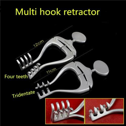 Orthopedic instrument medical Brain Posterior cranium hand foot Multihook ankle skin Distraction Mini hook distractor forcep