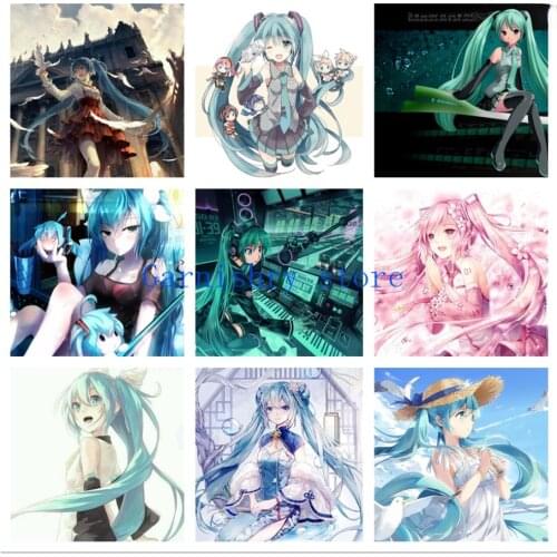 Anime Future Girl Full Square Diamond Painting Embroidery Cross Stitch Kits Diamond Mosaic 5D DIY Home Decor