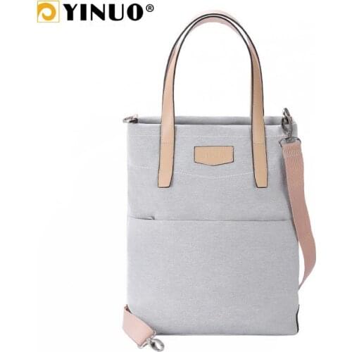 YINUO Fashion Women Handbag Summer Bag For 13.3inch Laptop Waterproof Detachable Shoulder Bag