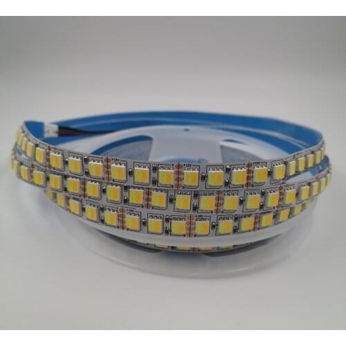 5m 120leds/m 5050 5025 CCT WW+CW LED strip color temperature adjustable 12V 24V led strip Waterproof IP20 65