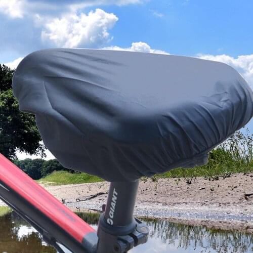 Waterproof Bike Seat Cover Bicycle Saddle Plastic Elastic Rain Cover Protective