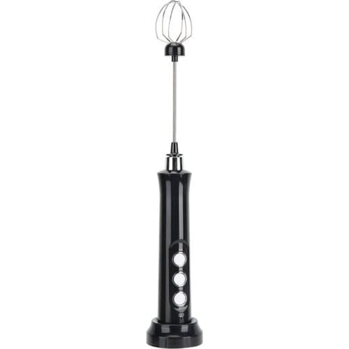 Rechargeable Milk Frother Electric Milk Famer With 3 Whisks Head Electric Milk Frother Handheld Automatic Egg Beater Milk Shaker