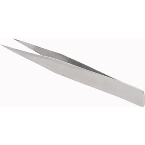 Utoolmart 1/3/5pcs ST-16 ST-17 New Stainless Steel Pointed Elbow Tweezers Polishing High Precision Hand Tool Industrial Tweezers
