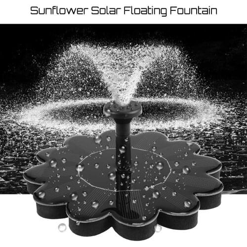 160L/H 1.4W Garden Birdbath Pool Fountain Watering Wide Irrigation Pumps Creative Solar Power Floating Fountain Water Pump