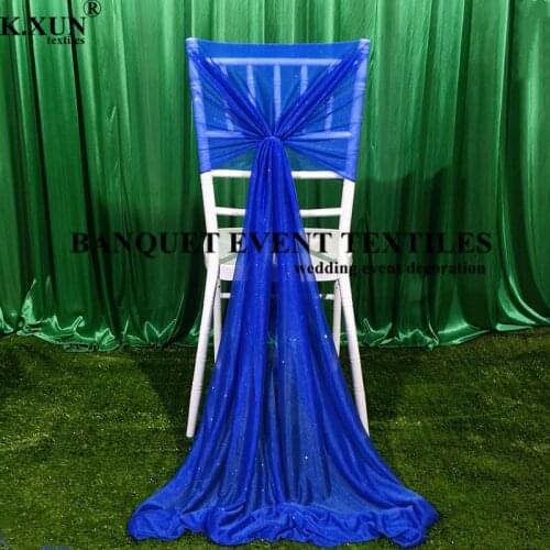 1pcs Sale Sequin Organza Chiavari Chair Cap Hood Cover For Out Door Wedding Event Party Banquet Decoration
