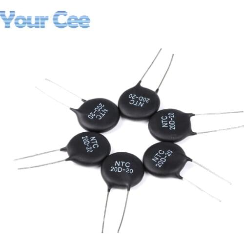 10pcs NTC Thermistor Resistor NTC 20D-20 20D20 Thermal Resistor