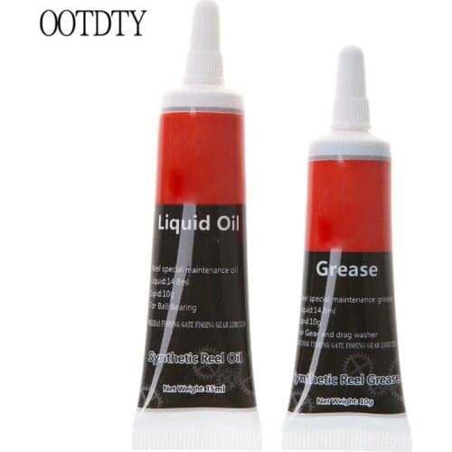2pcs Fishing Reel Special Lubricant Oil Fishing Lubricating Grease Metal Sprocket Bearing Lubrication Grease Fishing Tools