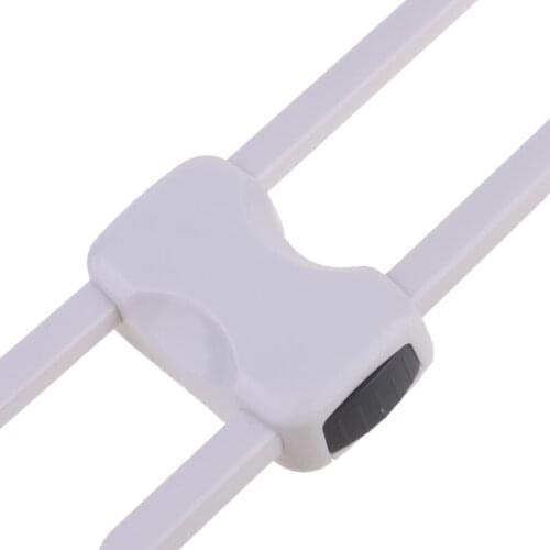 J60B 2 Pack Child Safety Sliding Cabinet Locks Baby U Shape Sliding Safety Latch Lock