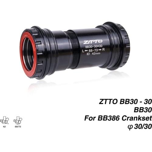 30mm Press Fit 4 Bearing Bottom Bracket Thread Lock for 42x68/73mm Frame to 30 Crankset Bicycle BB For Road Bike MTB