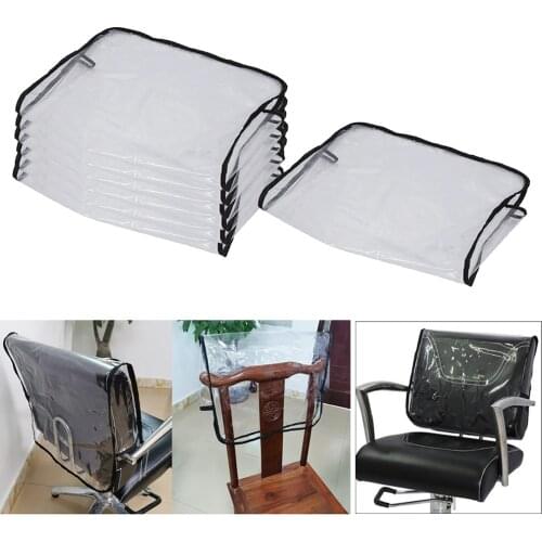 7x Hairdressing Barber Chair Back Cover Salon Spa Professional Clear Cover