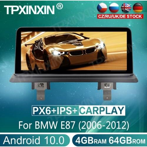 For BMW 123D 120i E81 E82 E87 4+64G Android 10.0 Car Multimedia Player Head Unit Auto Stereo Radio Tape Recorder GPS Navigation