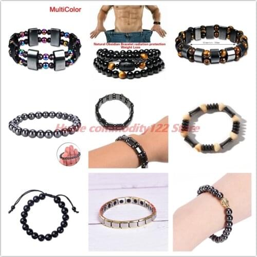 Hot Health Energy lose weight Bracelets For Women silming Magnetic Therapy Hematite Tiger Eye Bracelet For Men lose weight